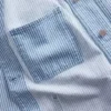 Chaqueta de trabajo vaquera a rayas