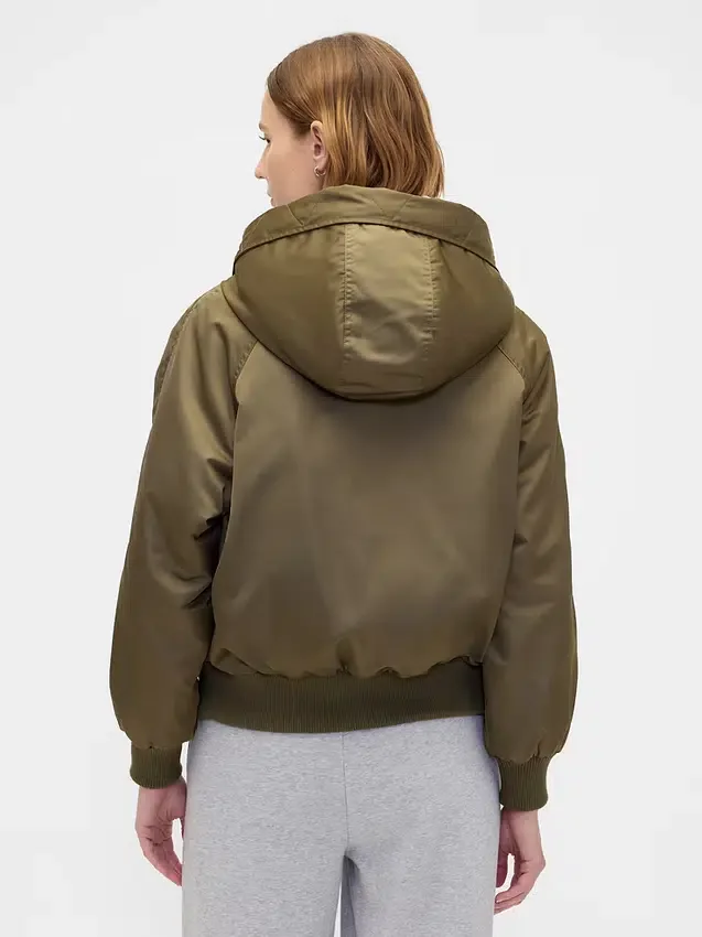 Chaqueta funcional con capucha y forro de piel sintética