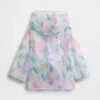 Chaqueta impermeable con mariposas para bebés y niños