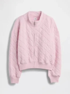 Chaqueta infantil oversize acolchada con cremallera