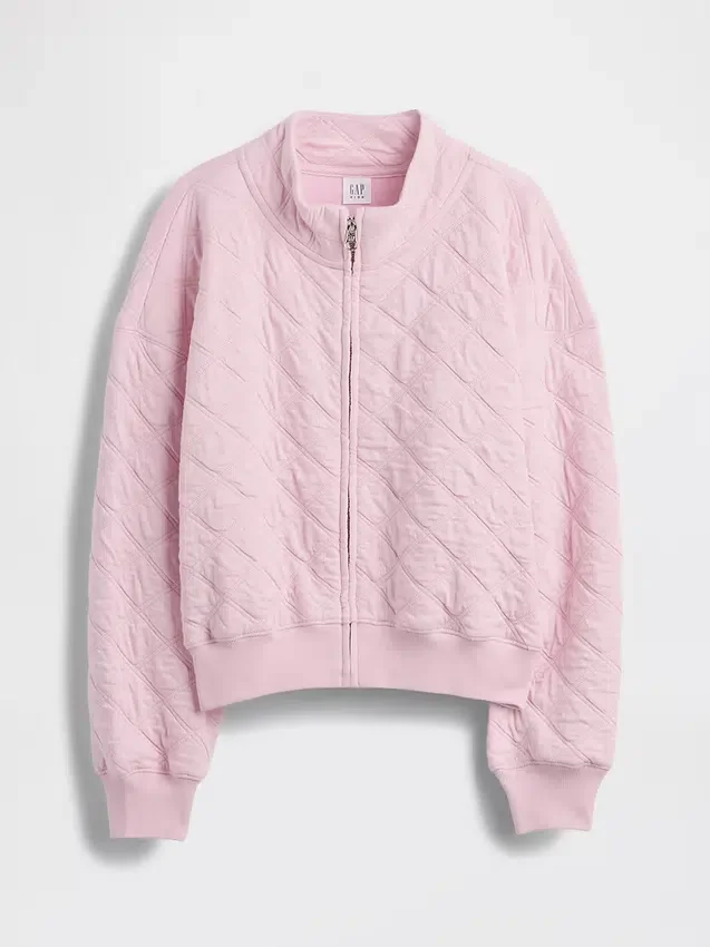 Chaqueta infantil oversize acolchada con cremallera