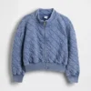 Chaqueta infantil oversize acolchada con cremallera