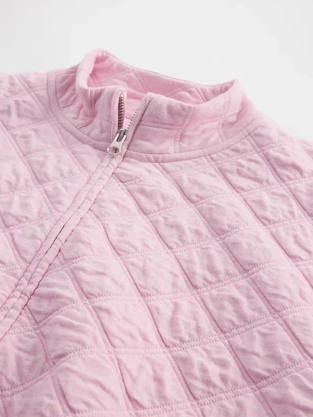 Chaqueta infantil oversize acolchada con cremallera