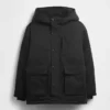Chaqueta parka de tejido grueso para niños