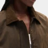 Chaqueta tipo «barn» de lona encerada