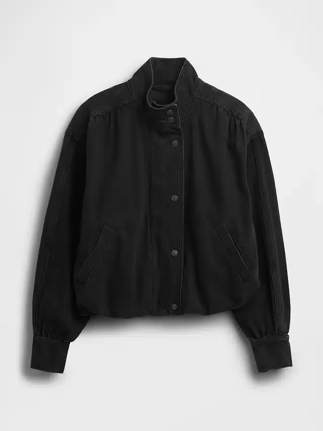 Chaqueta tipo «bubble» de denim