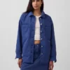 Chaqueta tipo camisa oversize