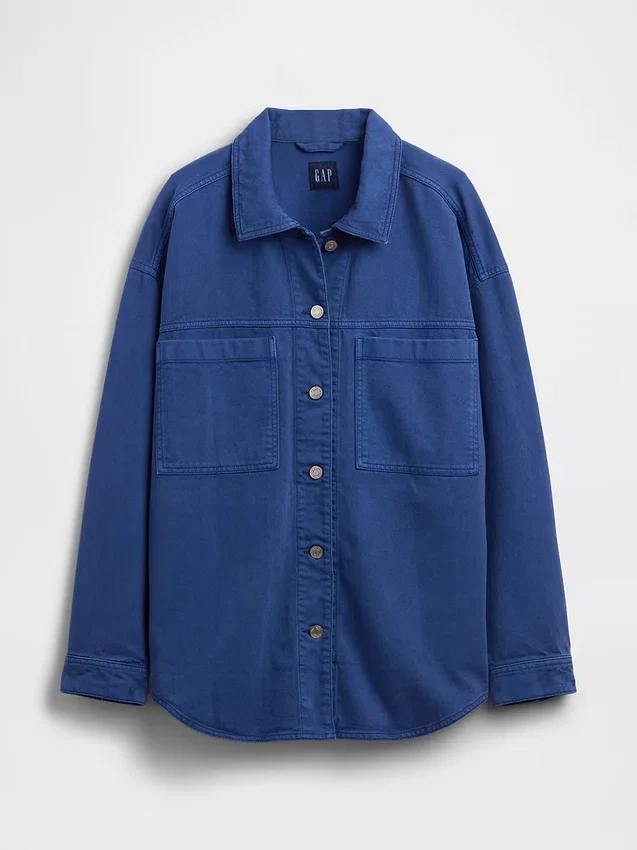 Chaqueta tipo camisa oversize