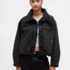 Chaqueta tipo capullo oversize de denim