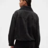 Chaqueta tipo capullo oversize de denim