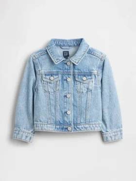 Chaqueta vaquera con corazón para bebés y niños