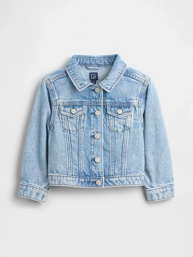 Chaqueta vaquera con corazón para bebés y niños