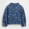 Chaqueta vaquera con estampado floral para bebés y niños