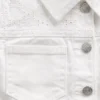 Chaqueta vaquera con ojales para bebés y niños pequeños