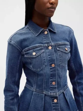 Chaqueta vaquera con peplum