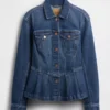 Chaqueta vaquera con peplum