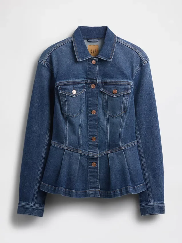 Chaqueta vaquera con peplum