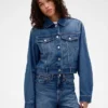 Chaqueta vaquera corta y holgada GAP × Victoria Beckham