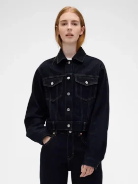 Chaqueta vaquera corta y holgada GAP × Victoria Beckham