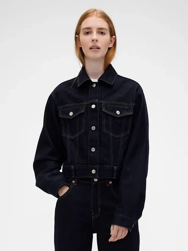 Chaqueta vaquera corta y holgada GAP × Victoria Beckham