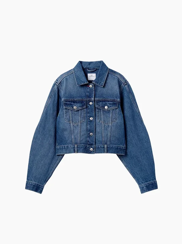 Chaqueta vaquera corta y holgada GAP × Victoria Beckham