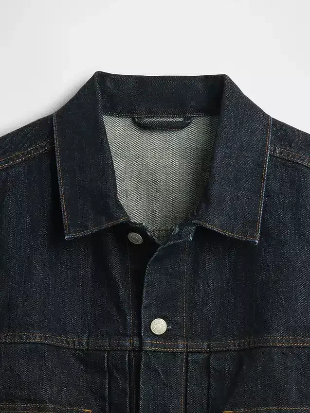 Chaqueta vaquera de tejido grueso