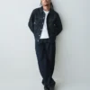 Chaqueta vaquera de tejido grueso