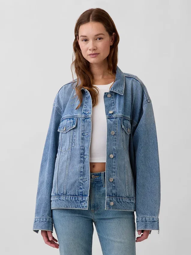 Chaqueta vaquera icónica oversize