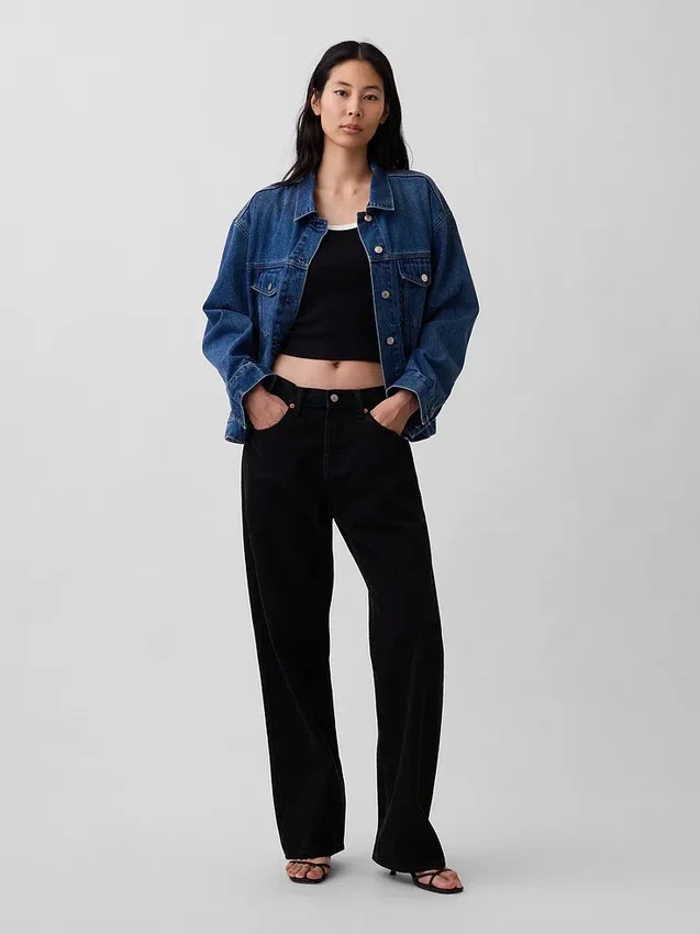 Chaqueta vaquera icónica oversize