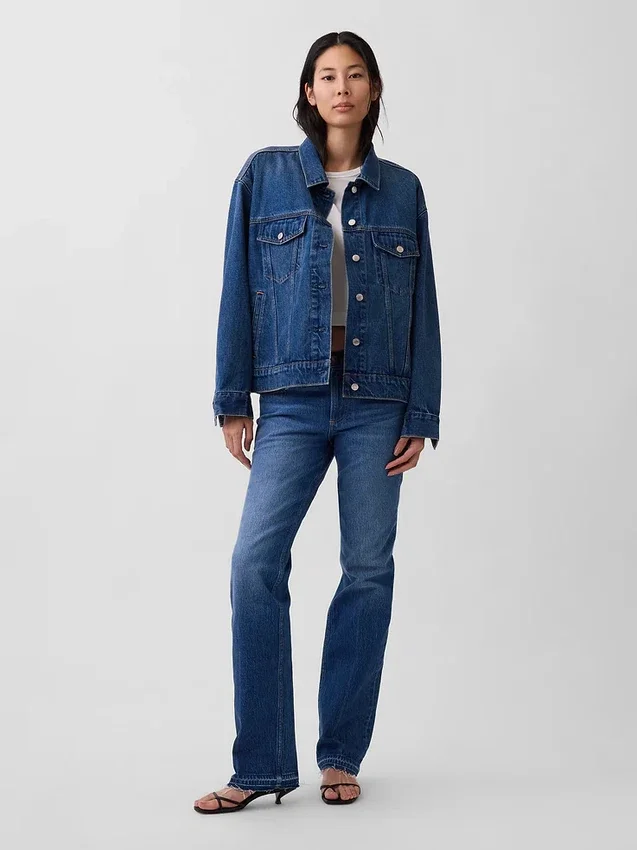 Chaqueta vaquera icónica oversize
