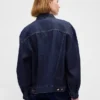 Chaqueta vaquera icónica oversize ultrasuave con mangas abullonadas