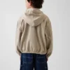 Chaqueta vaquera infantil holgada con capucha