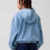 Chaqueta vaquera infantil holgada con capucha