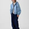 Chaqueta vaquera infantil holgada con capucha