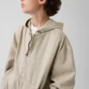 Chaqueta vaquera infantil holgada con capucha