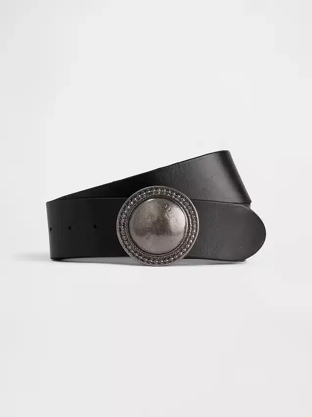 Cinturón de cuero estilo western