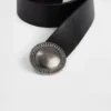 Cinturón de cuero estilo western