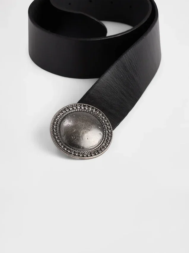 Cinturón de cuero estilo western