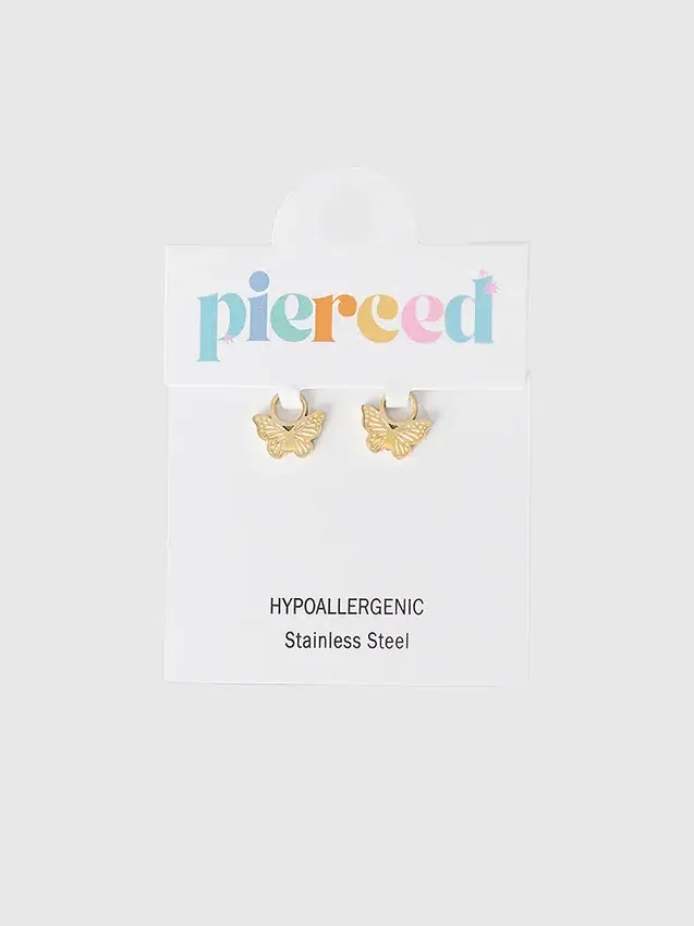 Colgante clásico de mariposa de Pierced Co para pendientes tipo huggie