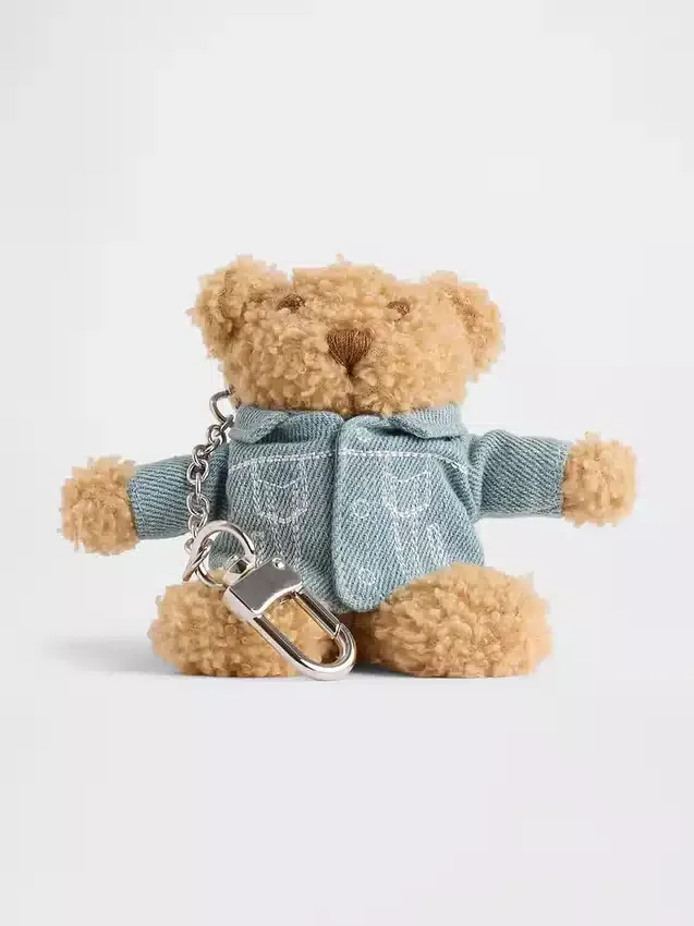 Colgante para bolso con chaqueta vaquera de Brannan Bear