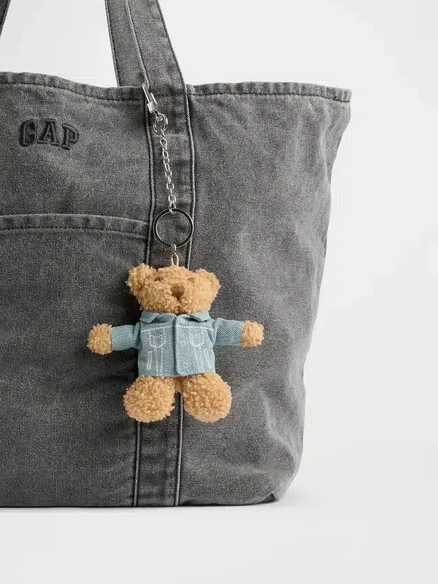 Colgante para bolso con chaqueta vaquera de Brannan Bear