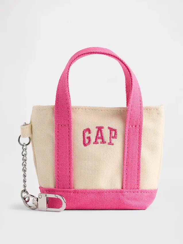 Colgante para bolso de tela con logotipo