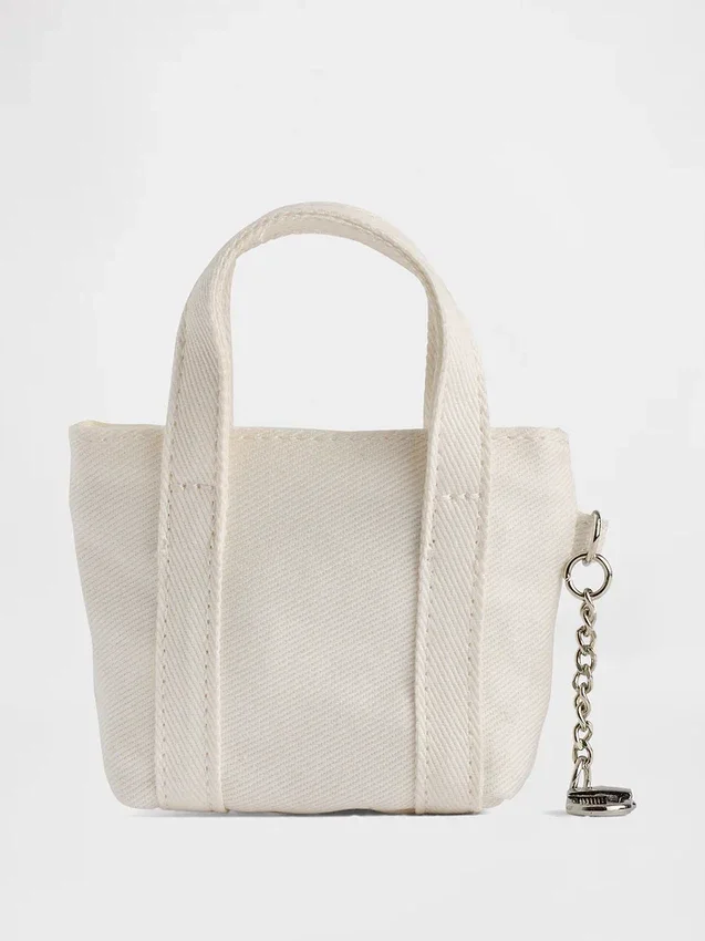 Colgante para bolso de tela con logotipo