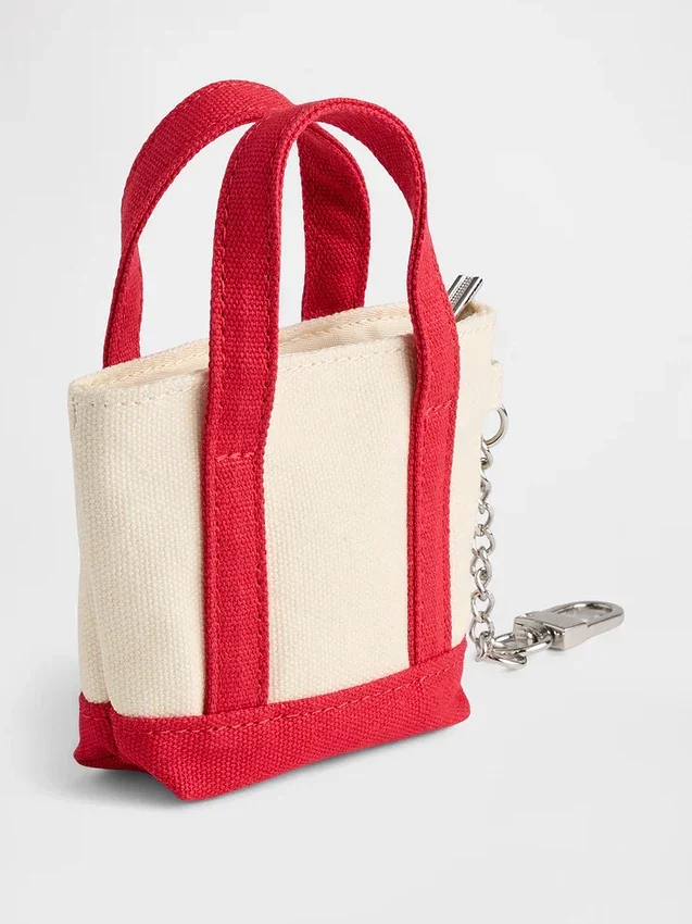 Colgante para bolso de tela con logotipo