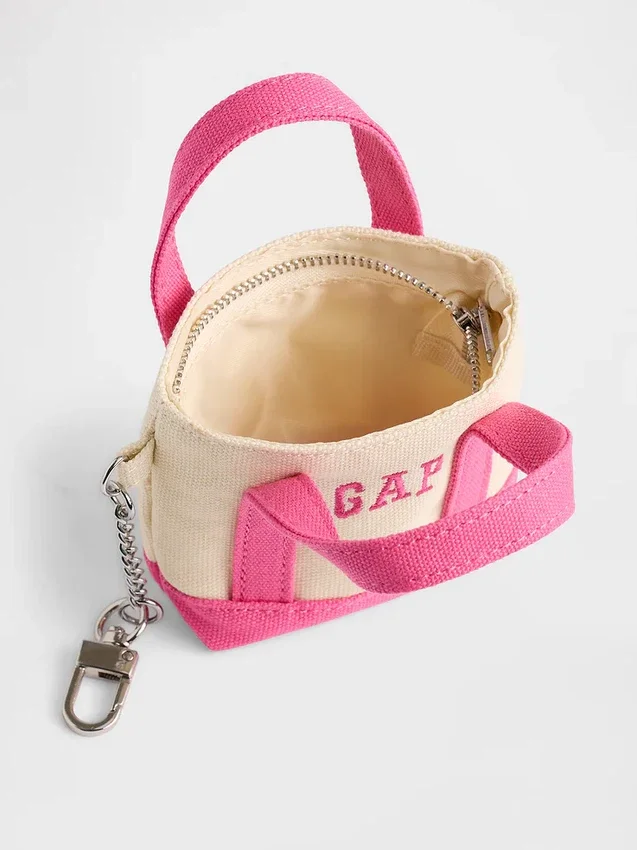 Colgante para bolso de tela con logotipo