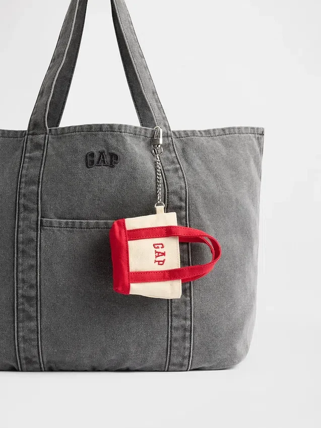 Colgante para bolso de tela con logotipo