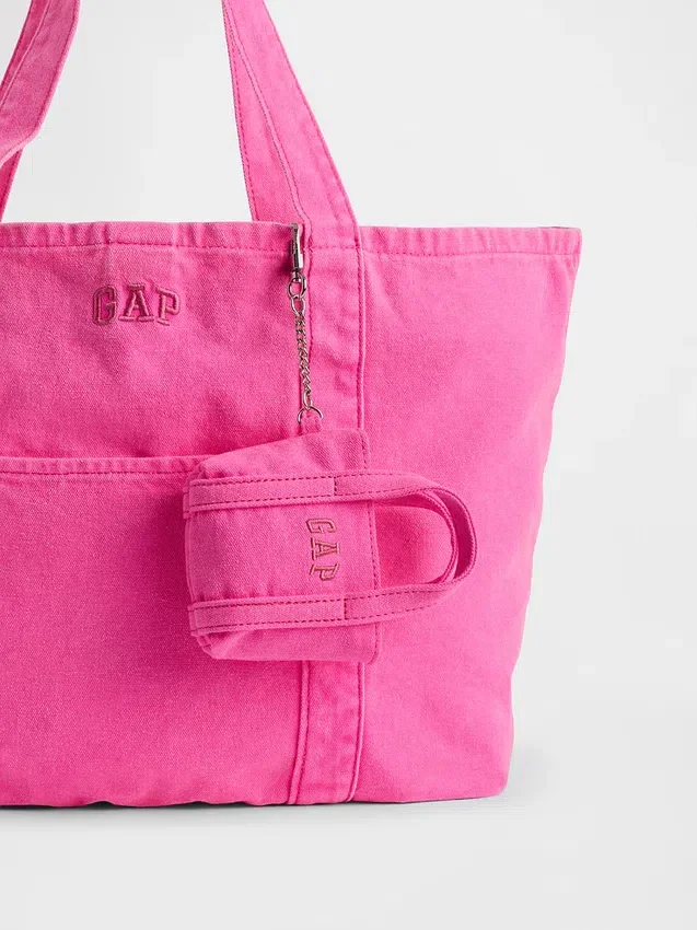 Colgante para bolso de tela con logotipo