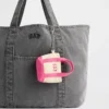 Colgante para bolso de tela con logotipo