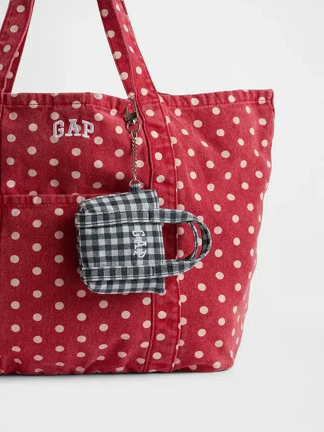 Colgante para bolso de tela con logotipo