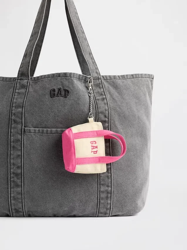 Colgante para bolso de tela con logotipo